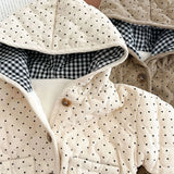 Quilted Polka Hoodie